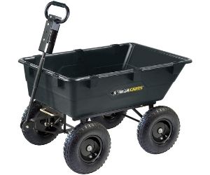 Gorilla Carts GOR866D Heavy-Duty Garden Poly Dump Cart